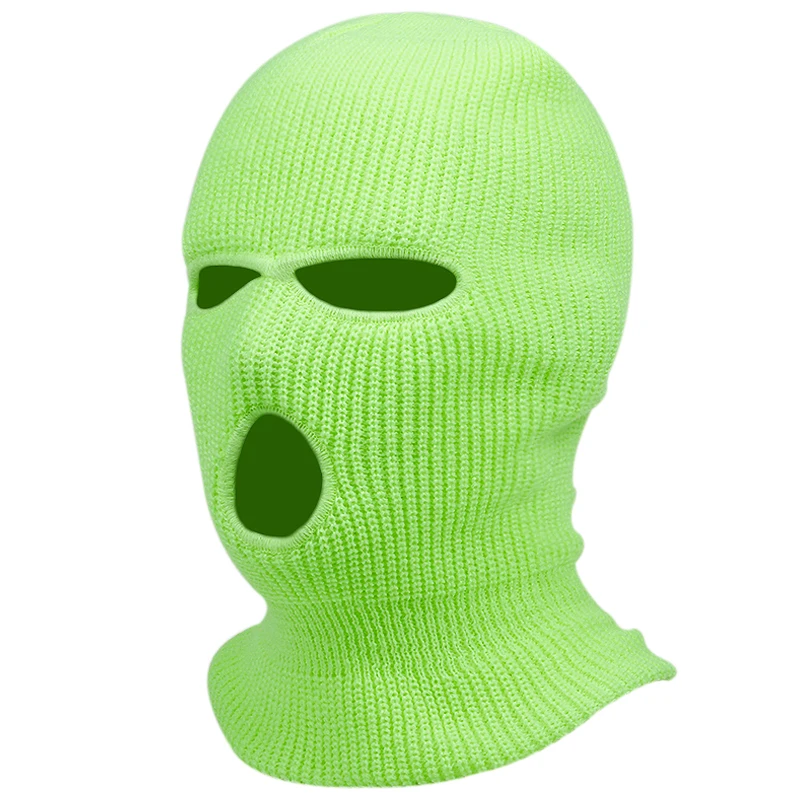 Новая Балаклава маска шапка зимняя неоновая зеленая Хэллоуин вечерние мотоцикл