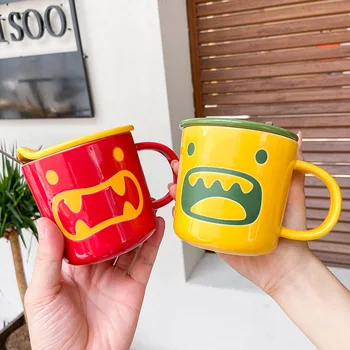 Cup Creative Funny Glass Lid Spoon Mug Students Gift Cup
Cup Creative Funny Glass Lid Spoon Mug Students Gift Cup