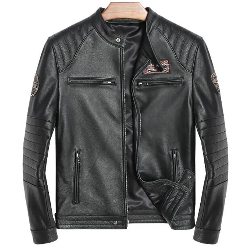 Genuine Leather Jacket Men Vintage Winter Autumn British England Style Jacket Men Fahion Real Cow Leather Coat Plus Size 5XL 6XL
Genuine Leather Jacket Men Vintage Winter Autumn British England Style Jacket Men Fahion Real Cow Leather Coat Plus Size 5XL 6XL