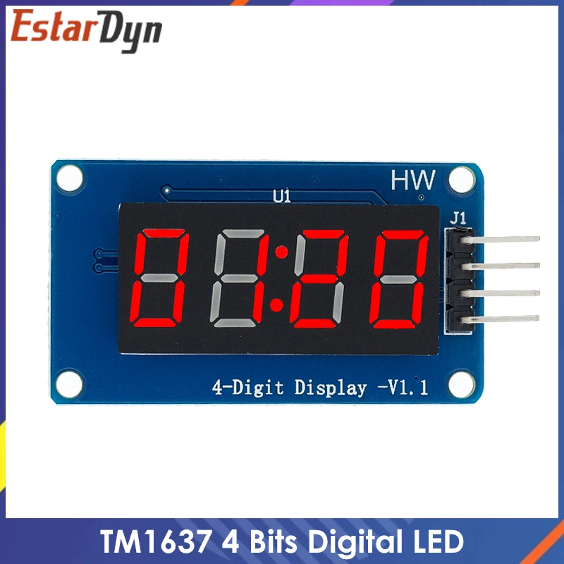 TM1637 4 бит цифровой светодиодный Дисплей модуль для arduino 7 сегментный 0 36 дюйма часы