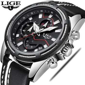 LIGE Fashion Mens Watches Top Brand Luxury Casual Sport Quartz Watch Men Leather Waterproof Military Wristwatch Relogio Masculio
LIGE Fashion Mens Watches Top Brand Luxury Casual Sport Quartz Watch Men Leather Waterproof Military Wristwatch Relogio Masculio