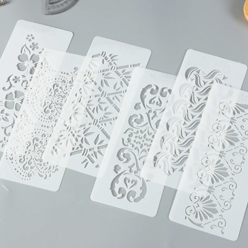 1PC Multi-function Drawing Hollow Lace Ruler Hand Account Ruler Weather Flower Leaf For Hand copy DIY Album Drawing Template
1PC Multi-function Drawing Hollow Lace Ruler Hand Account Ruler Weather Flower Leaf For Hand copy DIY Album Drawing Template