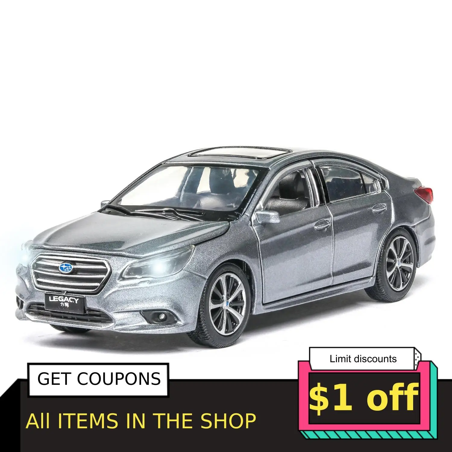 1/32 Subarlu Diecasting Alloy Door With Sound And Light Children's Toy Alloy Car Models Car Decoration Children's Birthday Gifts
1/32 Subarlu Diecasting Alloy Door With Sound And Light Children's Toy Alloy Car Models Car Decoration Children's Birthday Gifts