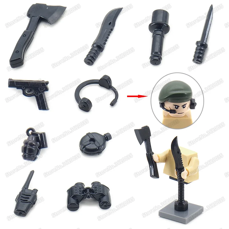 Legoinglys Military Figures WW2 Weaponas Collection Edition Building Block Assemble Army Set Soldier Moc Boy Christmas Gift Toys
Legoinglys Military Figures WW2 Weaponas Collection Edition Building Block Assemble Army Set Soldier Moc Boy Christmas Gift Toys