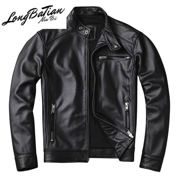 Cowhide Real Mens Genuine Jacket Men Clothes Biker Motorcycle Leather Coat deri ceket KJ4114
Cowhide Real Mens Genuine Jacket Men Clothes Biker Motorcycle Leather Coat deri ceket KJ4114