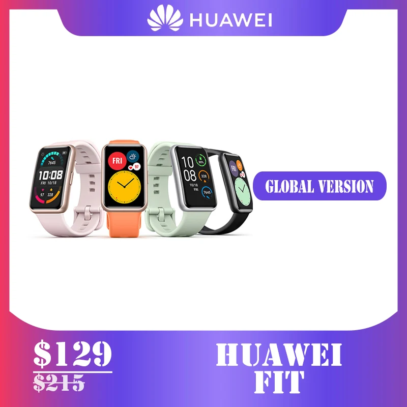 HUAWEI Watch FIT SmartWatch Quick-Workout Animations Blood Oxygen Watch FIT 10 Days Battery Life
HUAWEI Watch FIT SmartWatch Quick-Workout Animations Blood Oxygen Watch FIT 10 Days Battery Life