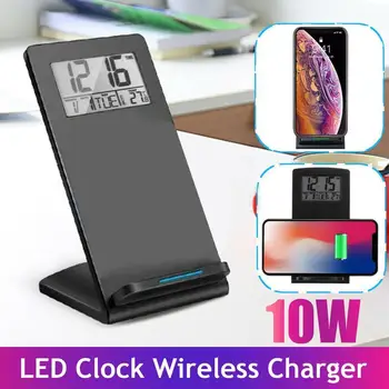Power Bank Wireless Charger Bracket Fast Charger Electronic Phone With Clock Desktop Digital Charging Alarm Display Holder R7E7
Power Bank Wireless Charger Bracket Fast Charger Electronic Phone With Clock Desktop Digital Charging Alarm Display Holder R7E7