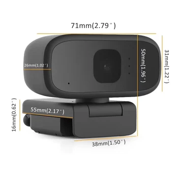 720P USB Webcam Camera Built-in Microphone Full HD Camera Computer Auto Focuse Rotatable Live Broadcast Video Conference Work
720P USB Webcam Camera Built-in Microphone Full HD Camera Computer Auto Focuse Rotatable Live Broadcast Video Conference Work