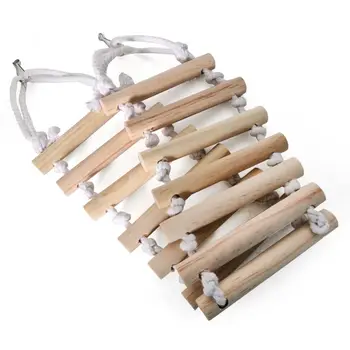 Bird Wooden Ladder Bridge Hamster Climbing Rope Ladder Toys Easy Installation
Bird Wooden Ladder Bridge Hamster Climbing Rope Ladder Toys Easy Installation