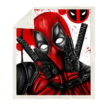 Movies Watching Blanket Anime Deadpool Print Double Velvet Home Sofa sherpa blanket For Beds Warm Fleece Camping Blanket Quilt
Movies Watching Blanket Anime Deadpool Print Double Velvet Home Sofa sherpa blanket For Beds Warm Fleece Camping Blanket Quilt