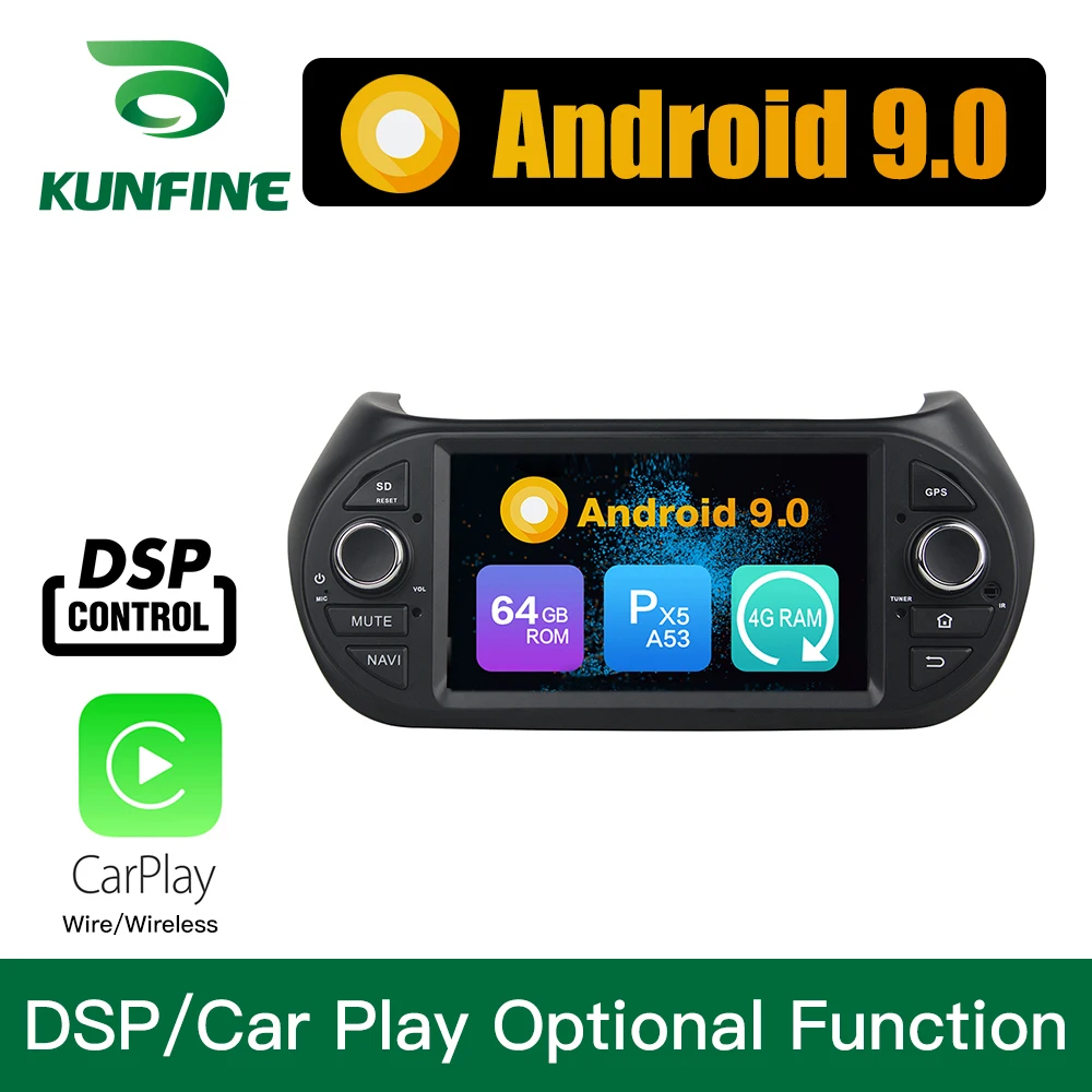 Автомагнитола для автомобиля Android 9 0 Восьмиядерный процессор 4 Гб ОЗУ 64 ПЗУ DVD GPS