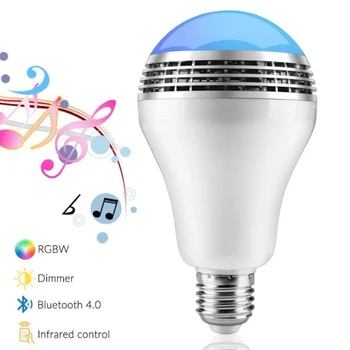 Smart RGB Light Bulb Bluetooth 4.0 Audio Speaker Light Dimmable LED Light Bulb Bluetooth Control RGB Color Music Speaker Timer
Smart RGB Light Bulb Bluetooth 4.0 Audio Speaker Light Dimmable LED Light Bulb Bluetooth Control RGB Color Music Speaker Timer