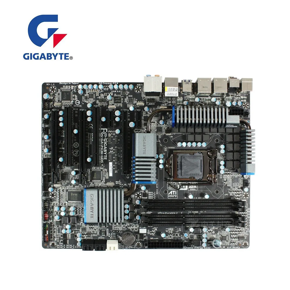 Для GIGABYTE GA-P67A-UD5 материнская плата компьютера LGA 1155 DDR3 P67A-UD5 для Intel P67 P67M настольная
