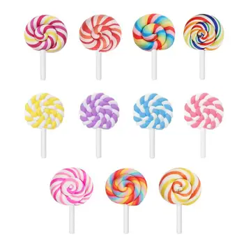 36pcs Clay Lollipop Candy Embellishment DIY Rainbow Color Lolly Crafts Photobooth Props Party Supplies Photo Booth Prop (Random)
36pcs Clay Lollipop Candy Embellishment DIY Rainbow Color Lolly Crafts Photobooth Props Party Supplies Photo Booth Prop (Random)