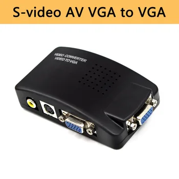 Svideo AV to VGA Converter Adapter composite RCA AV CVBS in VGA out 1080p for TV to PC Monitor
Svideo AV to VGA Converter Adapter composite RCA AV CVBS in VGA out 1080p for TV to PC Monitor