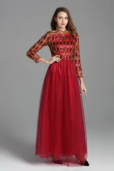 Burgundy Net Evening Party Dresses Sequined Long Sleeves Formal Dress For Women Special Occasion Gown Floor Length
Burgundy Net Evening Party Dresses Sequined Long Sleeves Formal Dress For Women Special Occasion Gown Floor Length