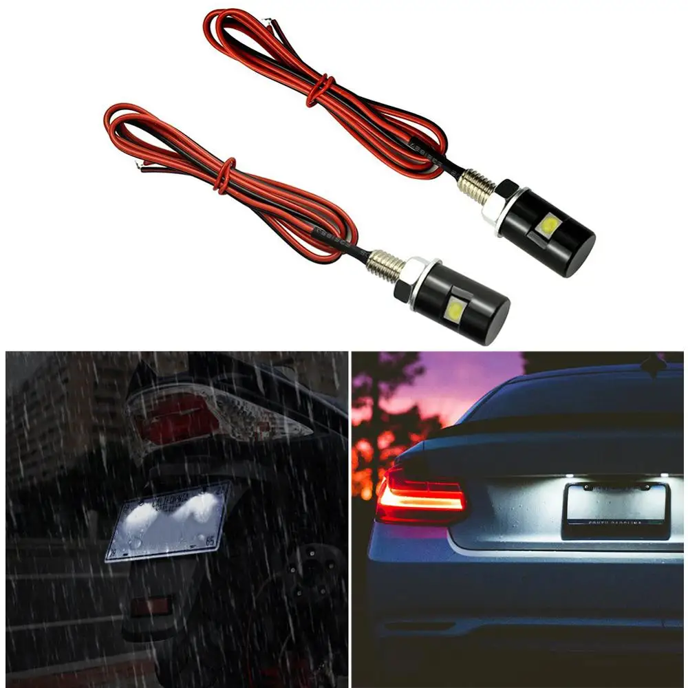 2PCS Super Bright Car License Plate Light Motorcycle Waterproof LED Lights Screw Bolt Light White Light Motorcycle light CSV
2PCS Super Bright Car License Plate Light Motorcycle Waterproof LED Lights Screw Bolt Light White Light Motorcycle light CSV