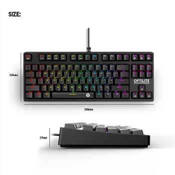 Fantech MK872 Gaming Keyboard RGB Backlit Keyboard Optical Switch Mechanical Keyboard Waterproof E-Sports Mechanical Keyboard
Fantech MK872 Gaming Keyboard RGB Backlit Keyboard Optical Switch Mechanical Keyboard Waterproof E-Sports Mechanical Keyboard