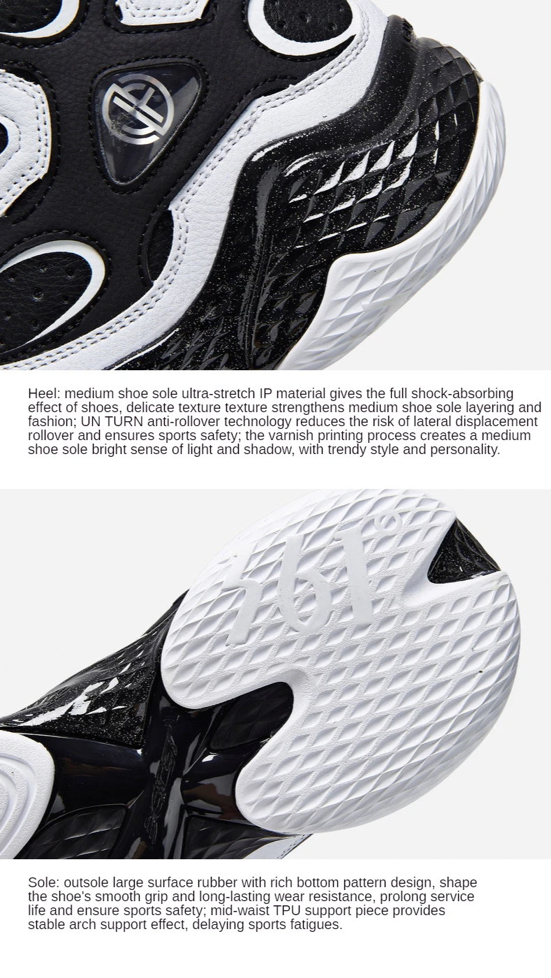 361 Degrees Jimmer Fredette Men's Professional Basketball Shoes Non-Slip Mid-Top Street Sports Sneakers W571941110 361 Degrees Jimmer Fredette Men's Professional Basketball Shoes Non-Slip Mid-Top Street Sports Sneakers W571941110