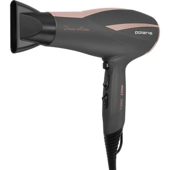 Hairdryer Polaris PhD 2257tdi, 2200 W, gray and pink