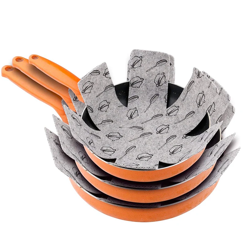 3pcs Non-woven Set Divider Pads Pot and Pan Protectors Keep Kitchenware of Scratches Marring Stacking Nesting Cookware Tools
3pcs Non-woven Set Divider Pads Pot and Pan Protectors Keep Kitchenware of Scratches Marring Stacking Nesting Cookware Tools