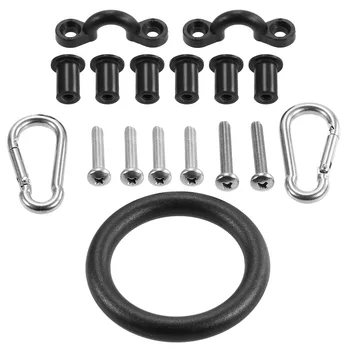 

21PCS Kayak Canoe Anchor Trolley Kit Zig Zag Cleat Rigging Ring Pulleys Padd Eyes Wellnuts Screws Kayak Accessories