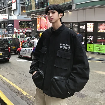 2020 Spring And Autumn New Trendy Version Good-looking Jacket Fashion Casual Embroidery Multi-pocket Top White / Black M-3XL
2020 Spring And Autumn New Trendy Version Good-looking Jacket Fashion Casual Embroidery Multi-pocket Top White / Black M-3XL