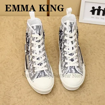2020 Designer Platform Frosted Leather Sneakers Lady PVC Translucent Stitching Trainers Graffiti Lace Up Women's Vulcanize Shoes
2020 Designer Platform Frosted Leather Sneakers Lady PVC Translucent Stitching Trainers Graffiti Lace Up Women's Vulcanize Shoes