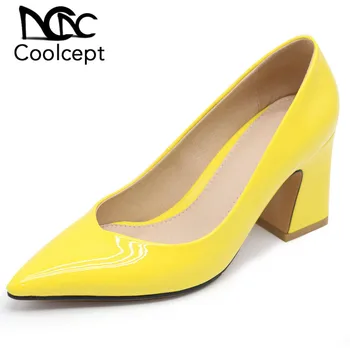 Coolcept New Women Pumps Solid Color Hot Sale High Heels Shoes Women Office Lady Daily Party Concise Footwear Size 32-43
Coolcept New Women Pumps Solid Color Hot Sale High Heels Shoes Women Office Lady Daily Party Concise Footwear Size 32-43