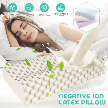 Thailand Natural Latex Pillown Ne ion pillow Bedding Sleeping Health Care Orthopedic Pillow Massage Cervical Vertebrae Pillows
Thailand Natural Latex Pillown Ne ion pillow Bedding Sleeping Health Care Orthopedic Pillow Massage Cervical Vertebrae Pillows