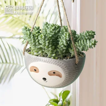 Sloth Shape Flower Pot Hanging Succulent Plant Pot Container Unique Home Decoration Ornament For Living Room Office MJ710
Sloth Shape Flower Pot Hanging Succulent Plant Pot Container Unique Home Decoration Ornament For Living Room Office MJ710