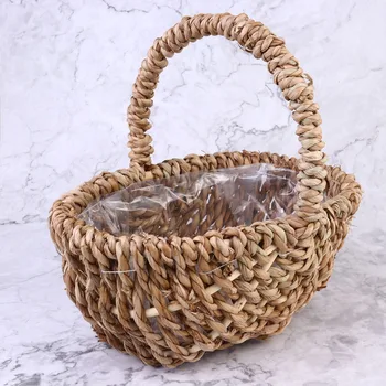 1 Pc Handmade Basket Flower Pot Basket Woven Basket Wedding Flower Basket for Flower Dried Flower (Light Brown)
1 Pc Handmade Basket Flower Pot Basket Woven Basket Wedding Flower Basket for Flower Dried Flower (Light Brown)