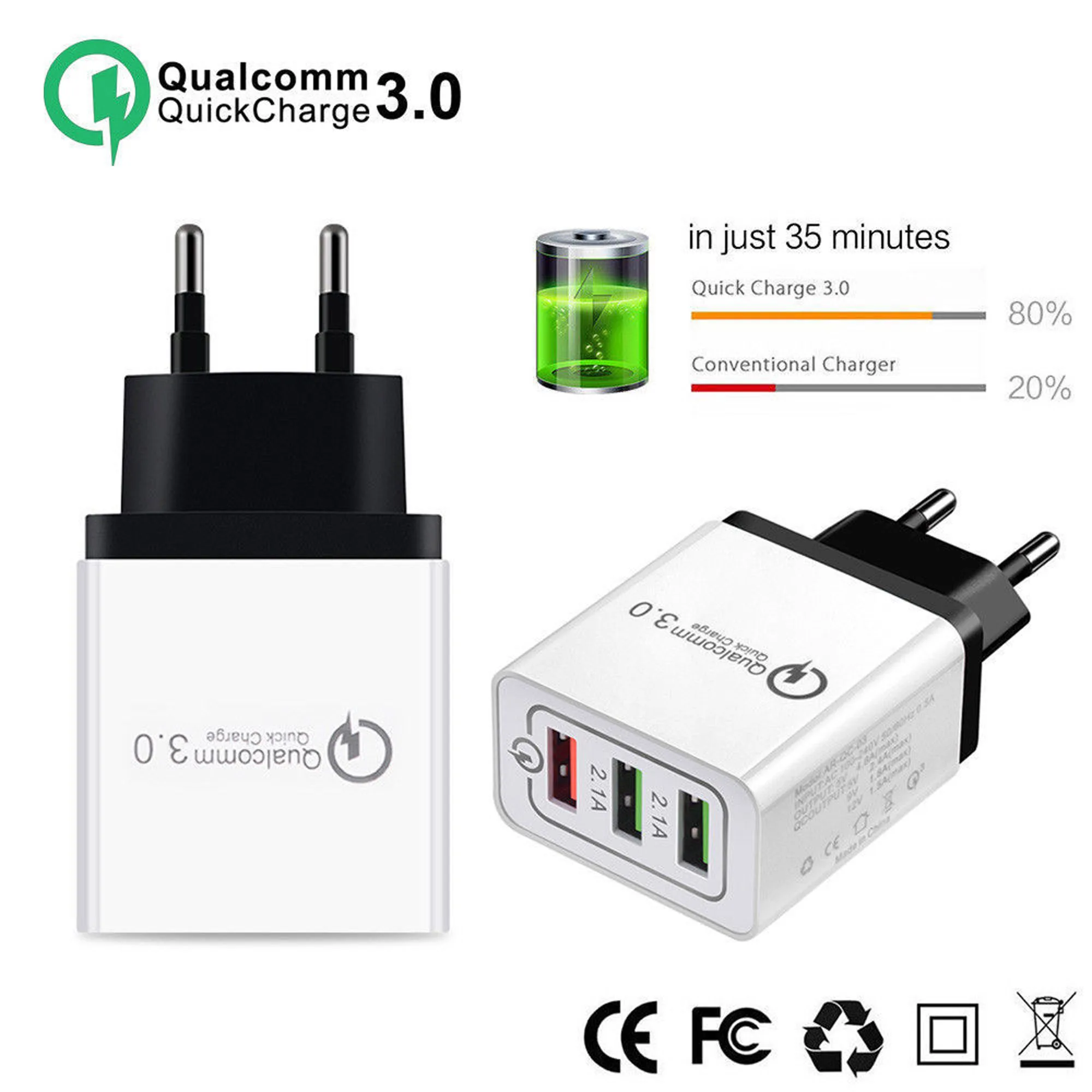 4-Port Type-C USB Charging Station,Wall Charger Hub Fast Charging Station with Qualcomm Quick Charge 3.0 and Type C
4-Port Type-C USB Charging Station,Wall Charger Hub Fast Charging Station with Qualcomm Quick Charge 3.0 and Type C