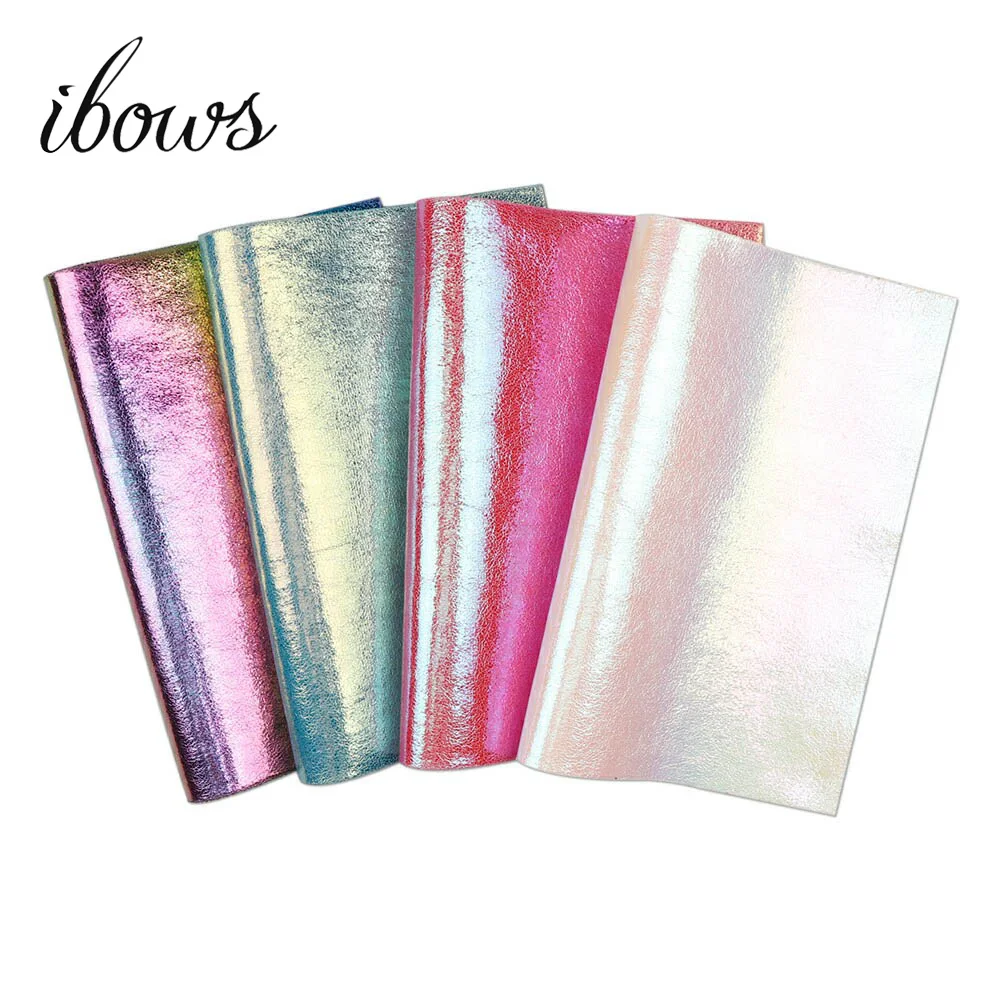 IBOWS 4Pcs 22*30cm Synthetic Leather Rainbow Burst Crack Metal Faux DIY Decorative Garment HairBow HandBag Shoes Fabric Sheets
IBOWS 4Pcs 22*30cm Synthetic Leather Rainbow Burst Crack Metal Faux DIY Decorative Garment HairBow HandBag Shoes Fabric Sheets