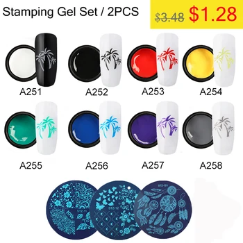 ROSALIND Stamping UV Nail Gel Varnish Set Template Printing Gel Kit Print Oil Cuticle Primer Plate Spider Manicure Set kit 5ML
ROSALIND Stamping UV Nail Gel Varnish Set Template Printing Gel Kit Print Oil Cuticle Primer Plate Spider Manicure Set kit 5ML