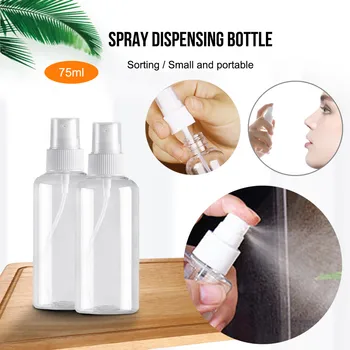 75ML Empty Spray Liquid Spray Bottle Spray Pot Portable Refillable Reusable Bottle Sterilization Bottle Alcohol Dispensers
75ML Empty Spray Liquid Spray Bottle Spray Pot Portable Refillable Reusable Bottle Sterilization Bottle Alcohol Dispensers