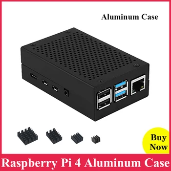 Raspberry Pi 4 Aluminum Case Black Box Enclosure Aluminum Heat Sink Radiator for Raspberry Pi 4 Model B 4B 2GB 4GB 8GB
Raspberry Pi 4 Aluminum Case Black Box Enclosure Aluminum Heat Sink Radiator for Raspberry Pi 4 Model B 4B 2GB 4GB 8GB