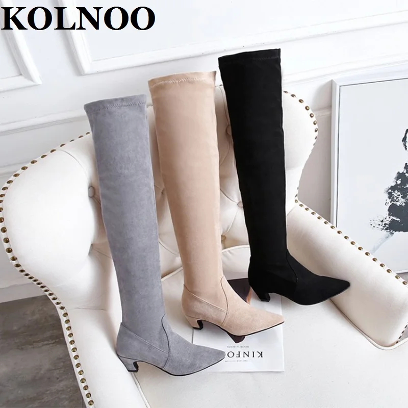 KOLNOO New Handmade Ladies Low-Heels Long Boots Sexy Evening Party Over Knee Boots Big Size 34-50 Winter Fashion Daily Shoes
KOLNOO New Handmade Ladies Low-Heels Long Boots Sexy Evening Party Over Knee Boots Big Size 34-50 Winter Fashion Daily Shoes