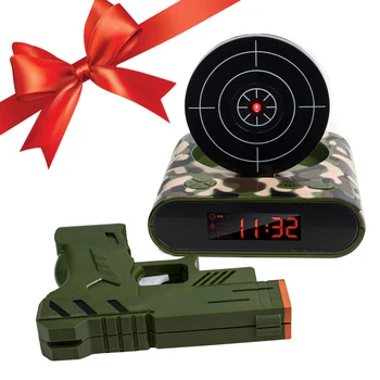 1 Set Gun Alarm Clock Shoot Alarm Clock Recordable Gadget Target Desktop Digital Bedside Table Alarm Clocks Gift
1 Set Gun Alarm Clock Shoot Alarm Clock Recordable Gadget Target Desktop Digital Bedside Table Alarm Clocks Gift