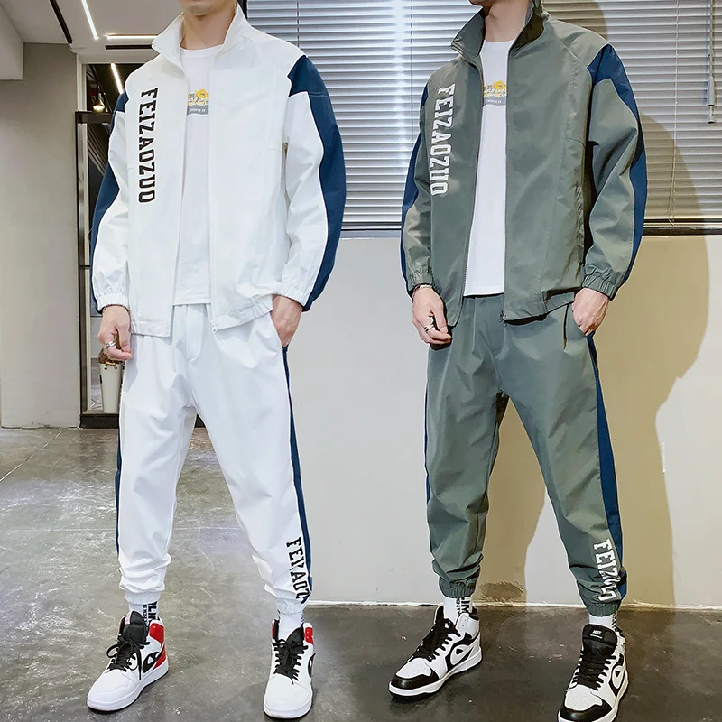 2020 New Spring Fashion Men Sweatsuit Hip Hop Fitness Two Pieces Sweatshirt and Sweatpant Male Tracksuit ABZ637
2020 New Spring Fashion Men Sweatsuit Hip Hop Fitness Two Pieces Sweatshirt and Sweatpant Male Tracksuit ABZ637