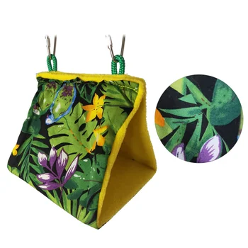 Summer Sunshade Bird Nest Tropical Rainforest Printed Triangle Parrot Hammock Hanging Sleeping Bed Bird Supplies - Size S(Green)
Summer Sunshade Bird Nest Tropical Rainforest Printed Triangle Parrot Hammock Hanging Sleeping Bed Bird Supplies - Size S(Green)