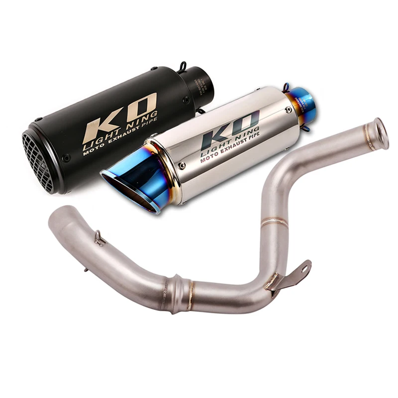 

Exhaust Pipe Motorcycle Sli-on Mid Tube 51mm Muffler Escape Removable DB Killer Modified for Duke 390 125 250 RC390 2017-2020