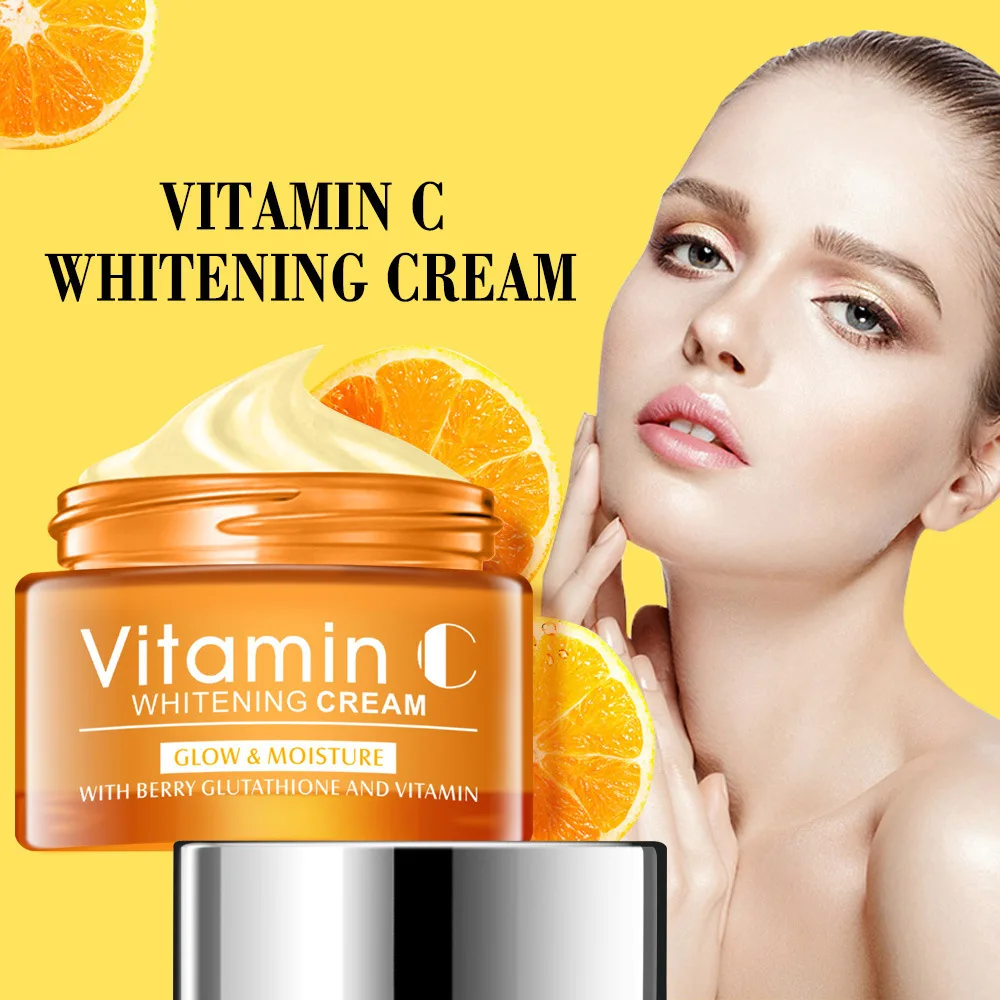 

Disaar Vitamin C Serum Whitening VC Facial Cream Repair Fade Freckles Remove Dark Spots Melanin Brightening Skin Hyaluronic Acid