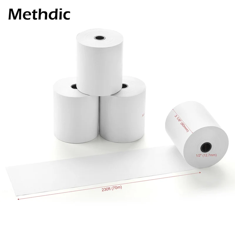 Methdic 3 1/8 X 230 Thermal Paper 10Rolls/box for Cash Register POS super long mobile bluetooth cash register paper roll
Methdic 3 1/8 X 230 Thermal Paper 10Rolls/box for Cash Register POS super long mobile bluetooth cash register paper roll