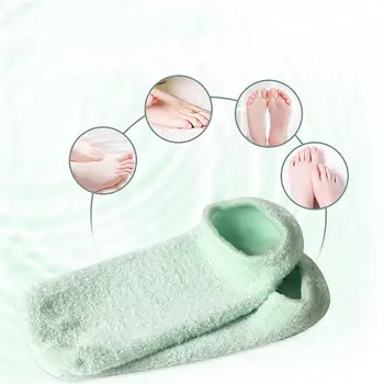 1 Pair Green Revive Moisturising Gel Socks Whitening Exfoliating Foot Spa Gel Socks Heel Protectors Feet Skin Care
1 Pair Green Revive Moisturising Gel Socks Whitening Exfoliating Foot Spa Gel Socks Heel Protectors Feet Skin Care