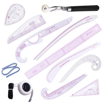 12pcs/set Tailor French Curve Comma Grading Ruler Measure Sewing Dressmaking Yardstick Drawing Template Patchwork Tool
12pcs/set Tailor French Curve Comma Grading Ruler Measure Sewing Dressmaking Yardstick Drawing Template Patchwork Tool