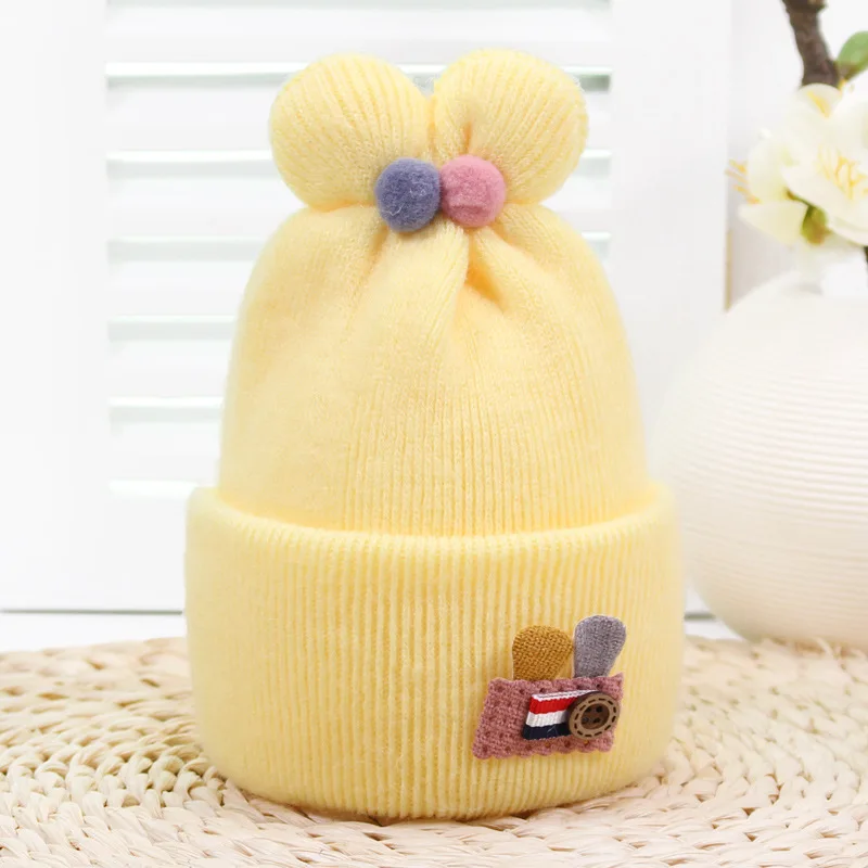 Autumn Winter Caps Baby Pink Cashmere Knitted Hats Button Rabbit Ear Cute Newborn Beanie Outdoor Day Windproof Unisex Skullies
Autumn Winter Caps Baby Pink Cashmere Knitted Hats Button Rabbit Ear Cute Newborn Beanie Outdoor Day Windproof Unisex Skullies