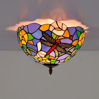 30cm European Countryside Dragonfly Tiffany Colored Glass Hallway Corridor Bathroom Glass Ceiling Lamp
30cm European Countryside Dragonfly Tiffany Colored Glass Hallway Corridor Bathroom Glass Ceiling Lamp