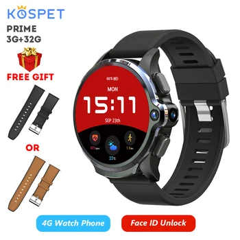 Original KOSPET Prime 3GB 32GB Smart Watch Men 4G Android Smartwatch Bluetooth Dual Camera Face ID Unlock Heart Rate Monitor GPS
Original KOSPET Prime 3GB 32GB Smart Watch Men 4G Android Smartwatch Bluetooth Dual Camera Face ID Unlock Heart Rate Monitor GPS