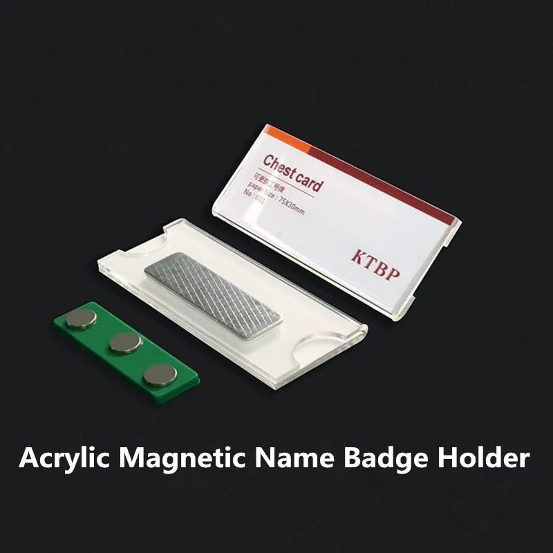 5 Pieces Magnetic Name Badge Holders Tags Kit Clear Acrylic Mini Sign Display Holder Name Label Business Name Tag/ID Badge
5 Pieces Magnetic Name Badge Holders Tags Kit Clear Acrylic Mini Sign Display Holder Name Label Business Name Tag/ID Badge